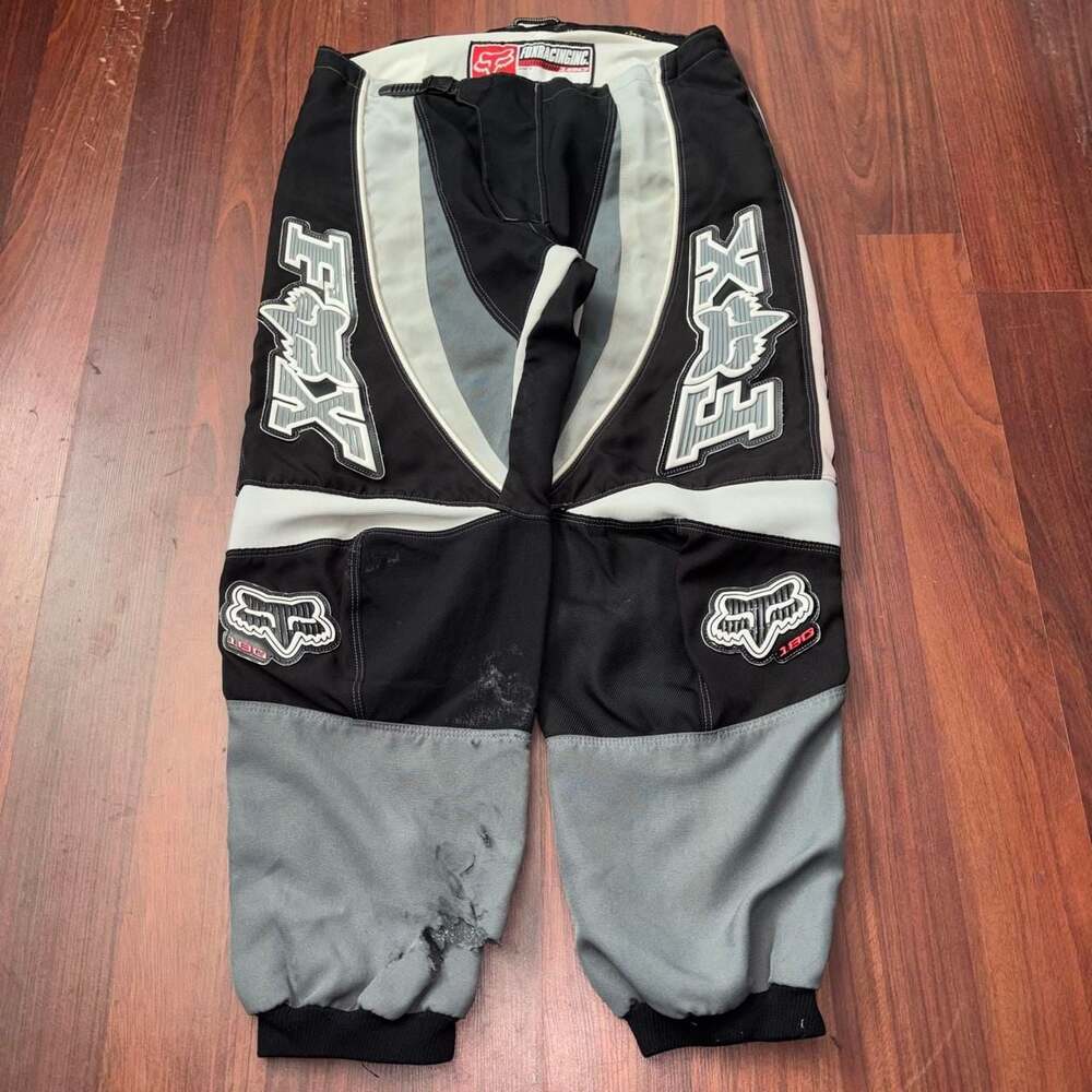 Vintage Fox Racing 180 Motocross Pants Size 36 Black White Gray